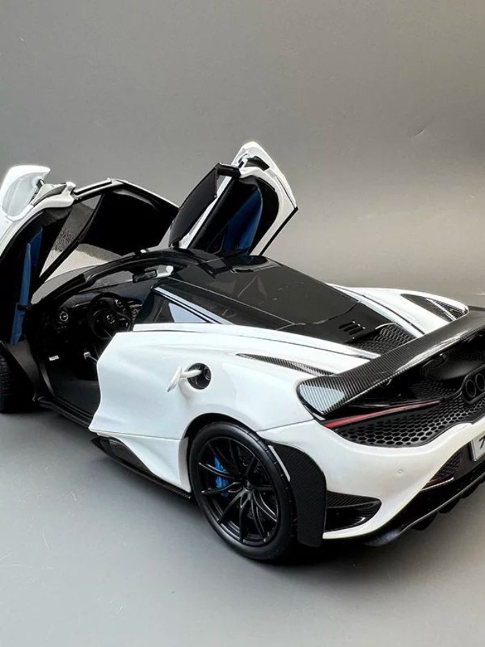 HPD 1: 18 McLaren 765LT McLaren รถสปอร์ตจําลองโมเดลรถโลหะผสมคอลเลกชัน