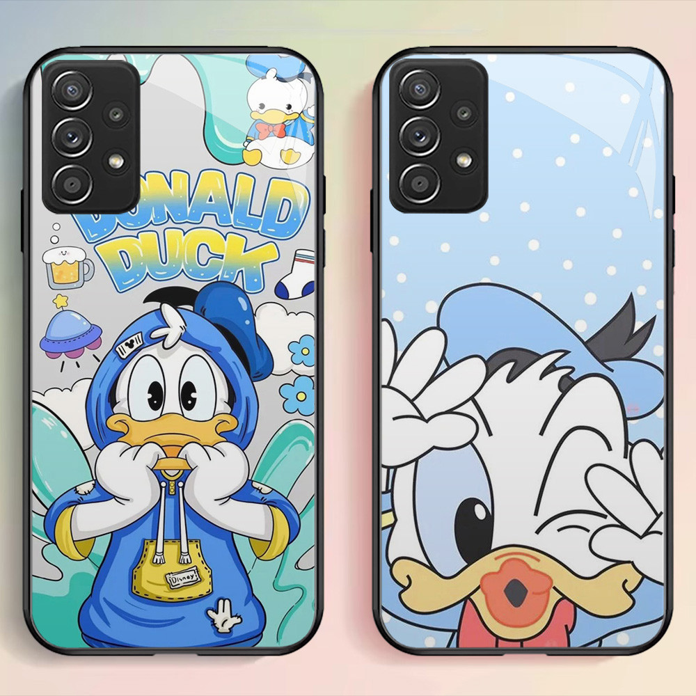 G-76 Donald Duck HD Glass Casing สําหรับ Samsung A52 A23 A52S A13 A73 A33 A72 A32 A53 5G กรณี