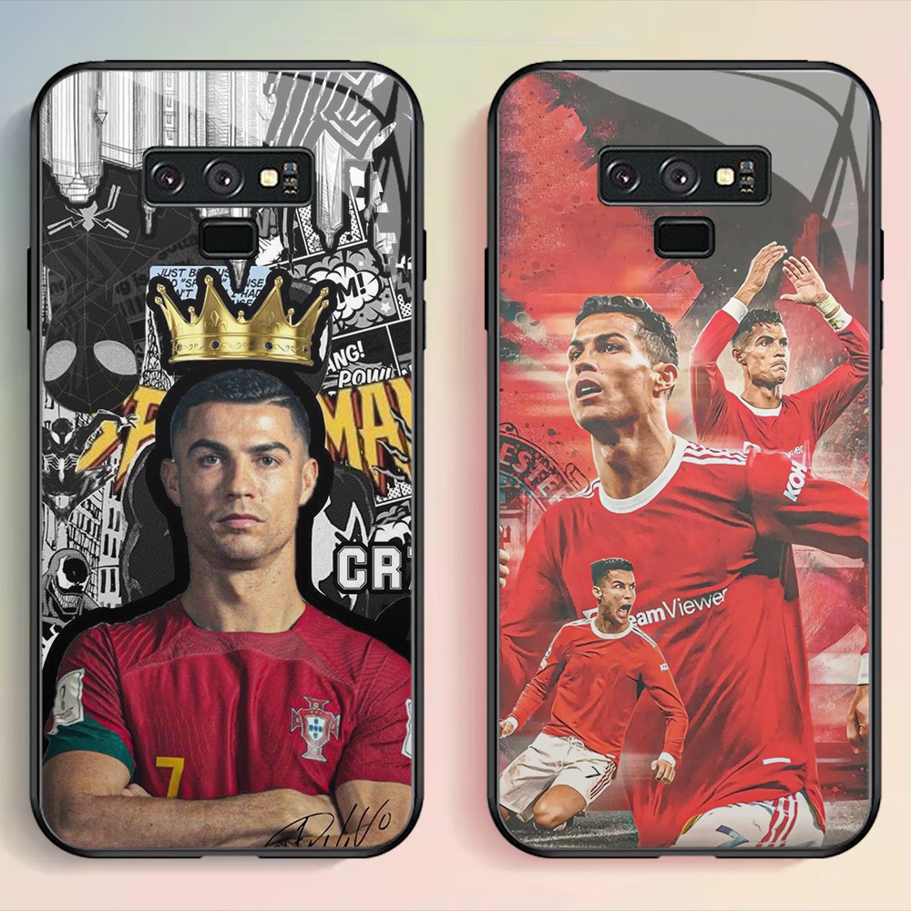 G-50 CR7 Ronaldo HD Glass Casing สําหรับ Samsung Note J6 9 J7 J4 Plus Core Prime Pro Case