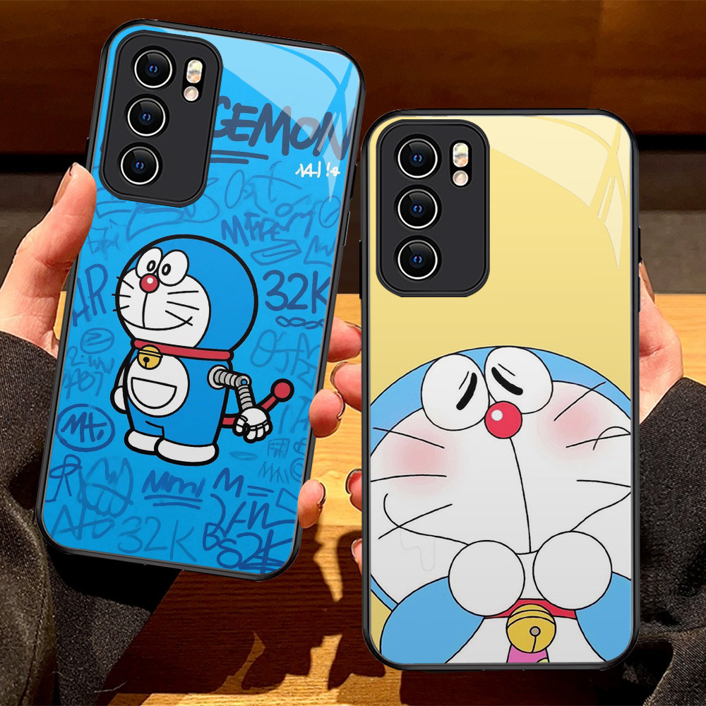 G-27 Doraemon HD Glass Casing สําหรับ Xiaomi POCO X5 C65 C71 M4 11 12 M3 X6 M6 Pro Lite 5G กรณี