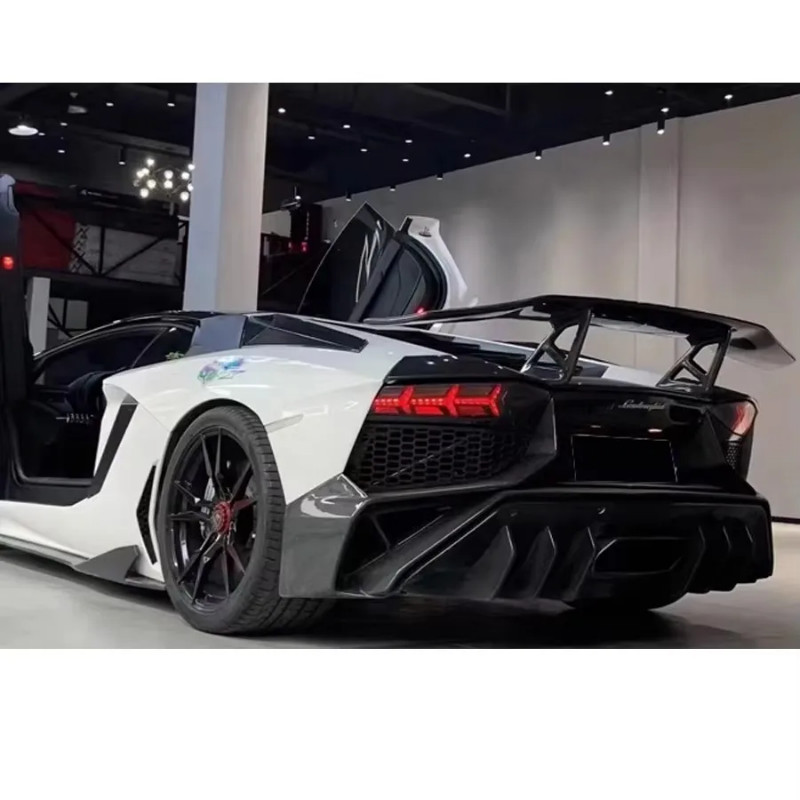 For Lamborghini Aventador LP700 LP720 LP750 700 720 carbon fiber Tail fins Rear Spoiler Guide Wing
