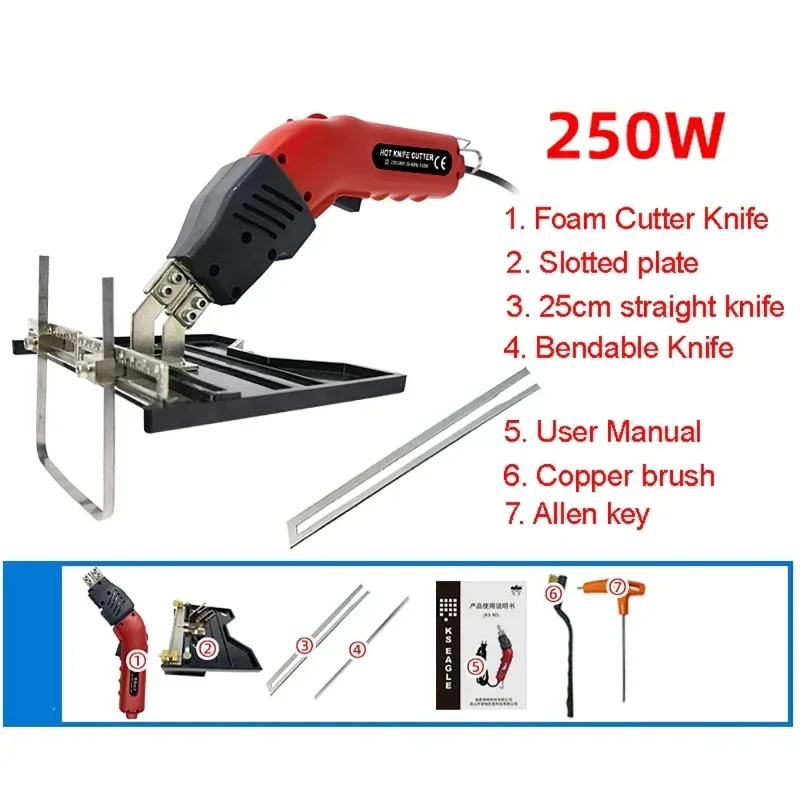 220V150/250W Electric Foam Cutter Foam Cutting Machine Hot Knife Cutter Tool Hot Knife Rope Cutter