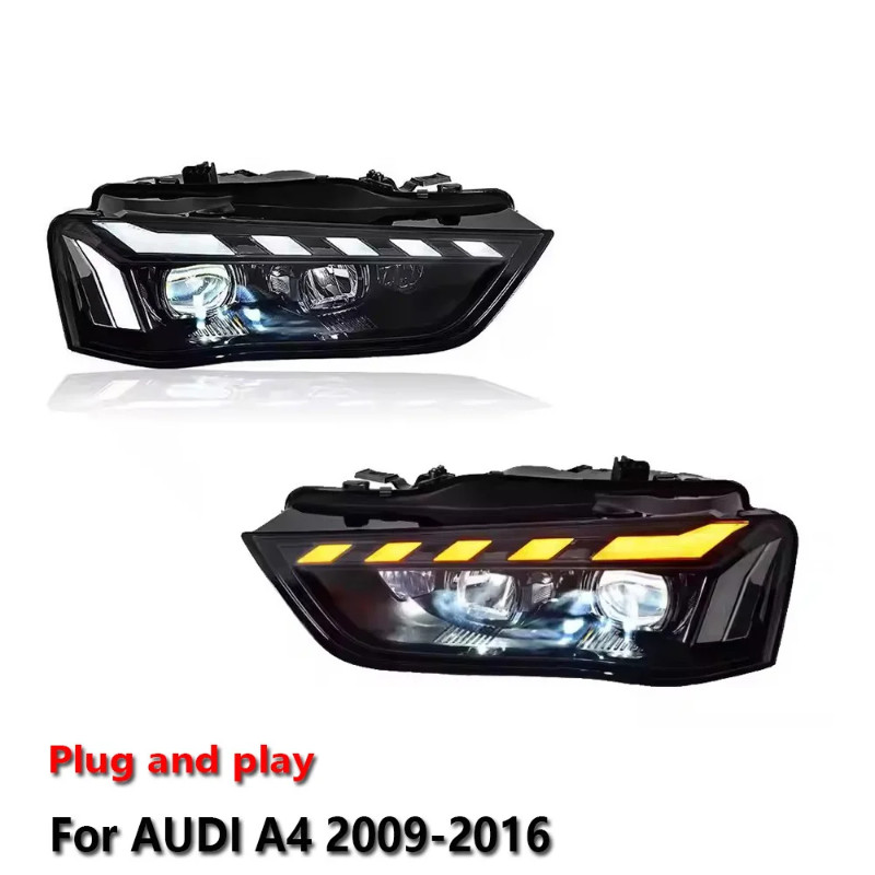 Car LED Headlights Assemblies for Audi A4 B8 B8.5 DRL Headlights 2013-2016 Modified Head Lamp S4 Pr