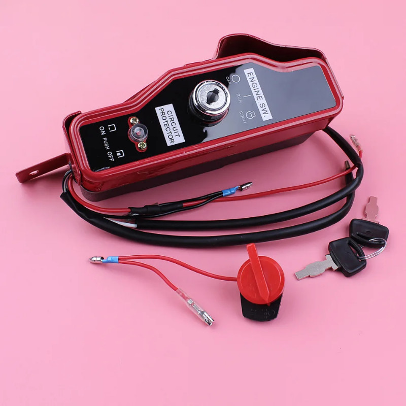 Ignition Stop Switch Box with Keys For Honda GX390 GX340 13HP 11HP GX 390 340 Lawn Mower Engine Mot