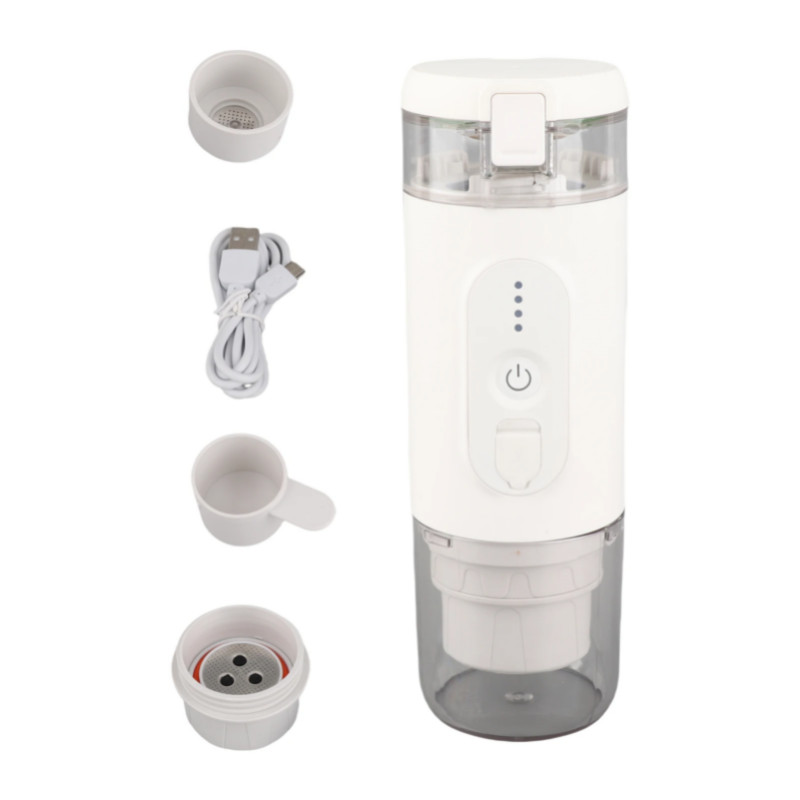Portable Electric Coffee Machine Cordless Heating Single Serve Mini Coffee Maker with 2-IN-1 Coffee