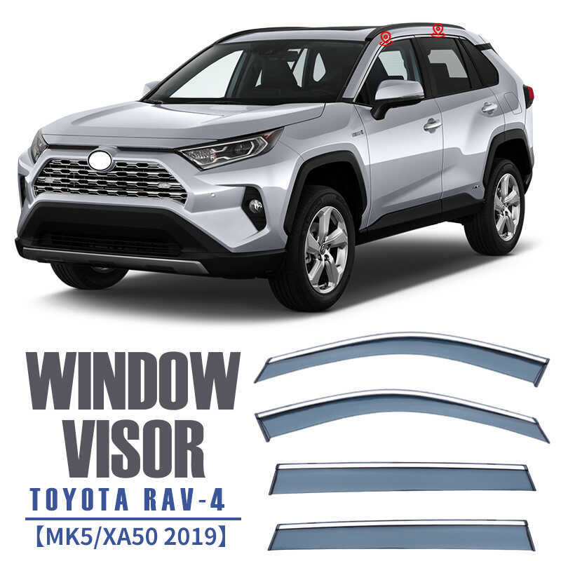 เหมาะสําหรับ TOYOTA RAV4 ที่บังแดดกันฝนแบบหน้าต่าง TOYOTA RAV4 ที่บังแดดหน้าต่าง