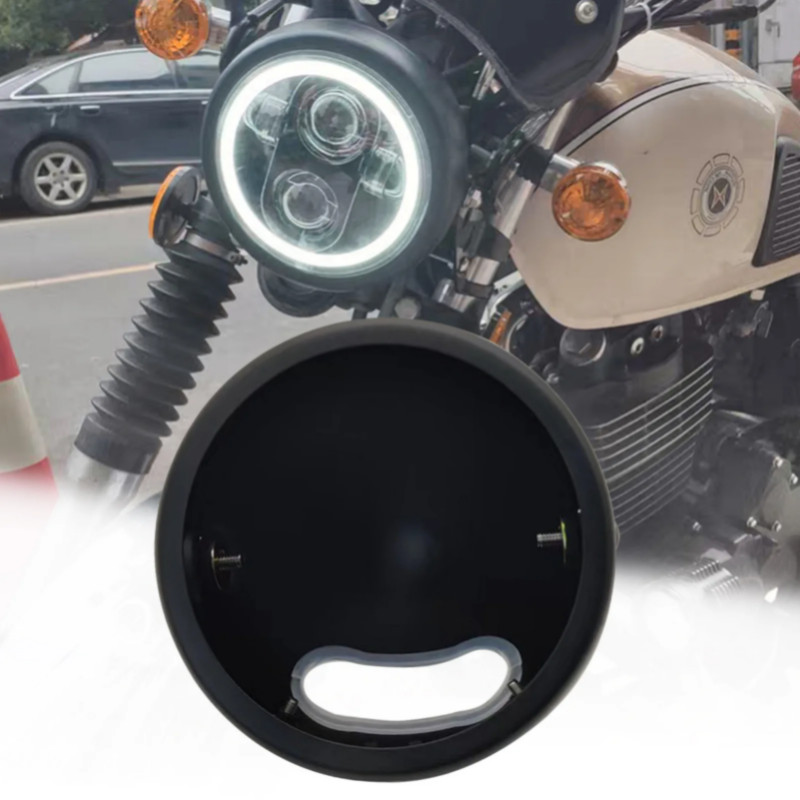 Motorcycle Accessories  5.75 inch LED Headlight Bucket For Harley Dyna FXD Sportster XL1200 XL833 C