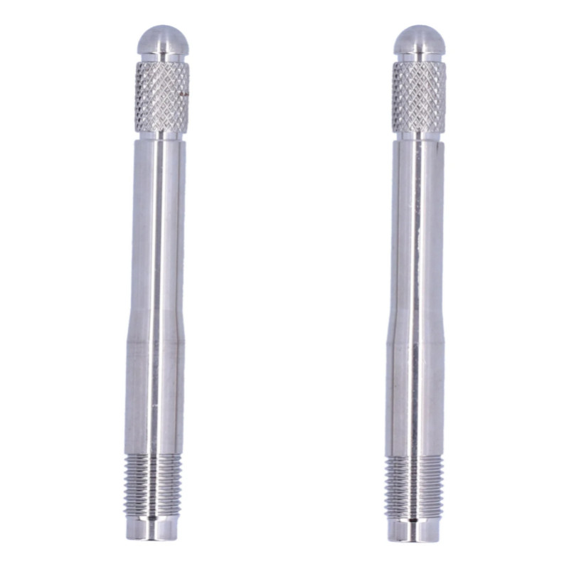 2pcs Wheel Stud Alignment Pins Wheel Mounting Guide M14 X 1.5 Thread Stainless Steel Tool