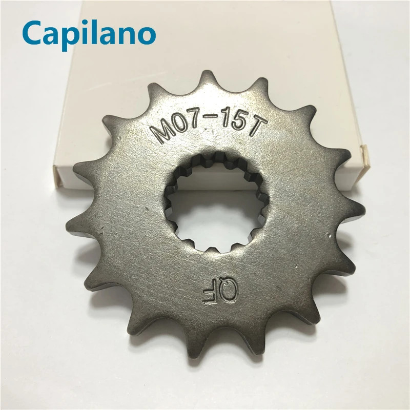 Motorcycle 428-15T 428 15T small sprocket for Suzuki Tibetan mastiff 200cc Qingqi DR200 QM200GY GS2