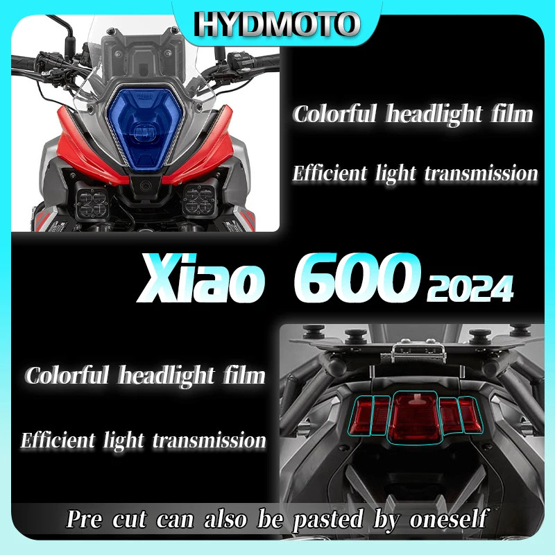 For QJMOTOR xiao600 2024 headlights film tail lights instrument film rearview mirror protection fil