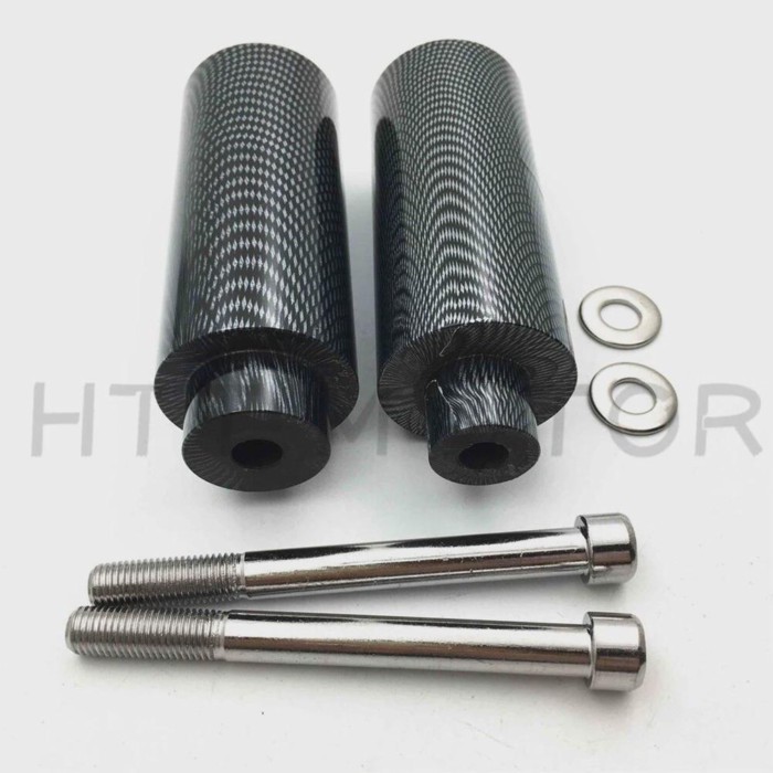 Long Carbon Frame Sliders Crash NO-CUT Version For Honda CBR600 F4 F4i 1999-2007 2004 2005 2006 Mot