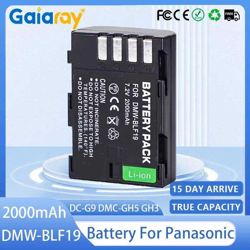C Dmw-Blf1 Dmw-Blf1e Camera Battery 7.2V 2000Mah Rechargeable Battery For Lumix Dc-G Dmc-Gh5 Gh3 Dm