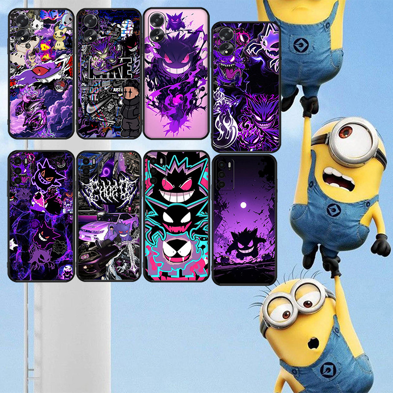 สีดําเข้ม Xiaomi POCO F5 pro F6 pro f7 pro f7Ultra F8 PRO F8Ultra เคสโทรศัพท์ gengar