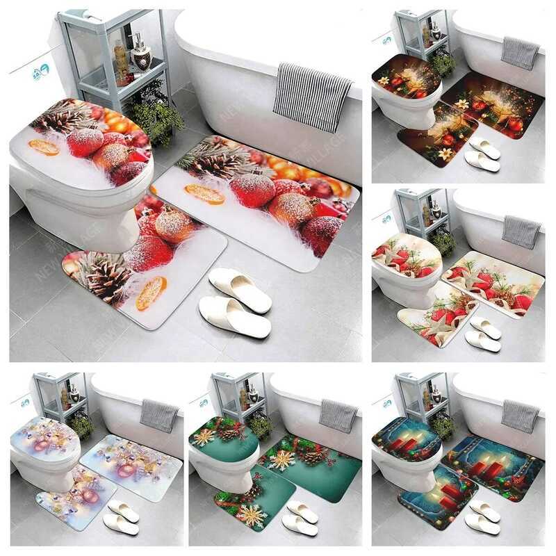 C C Home Bathroom Or Mats Christmas Decorations Bath Foot Mat Modern Bathroom Accessories Rug Toile