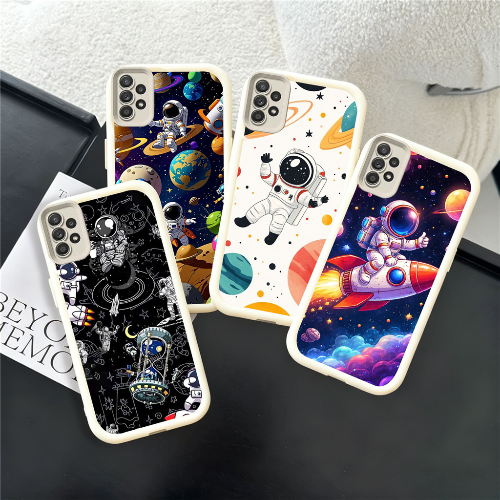 VK3 นักบินอวกาศสําหรับเคสซิลิโคนอ่อนนุ่ม Samsung A06 A22 A04 A02S S24 M02S M15 A03S A03 A16 F02S A25