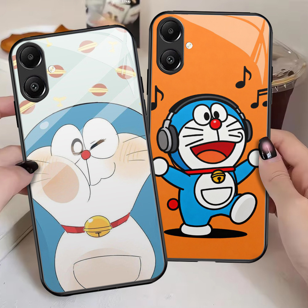 G-58 Doraemon น่ารัก HD แก้วสําหรับ Samsung M04 A05 A04e A06 F04 A04 A03 Core 5G กรณี