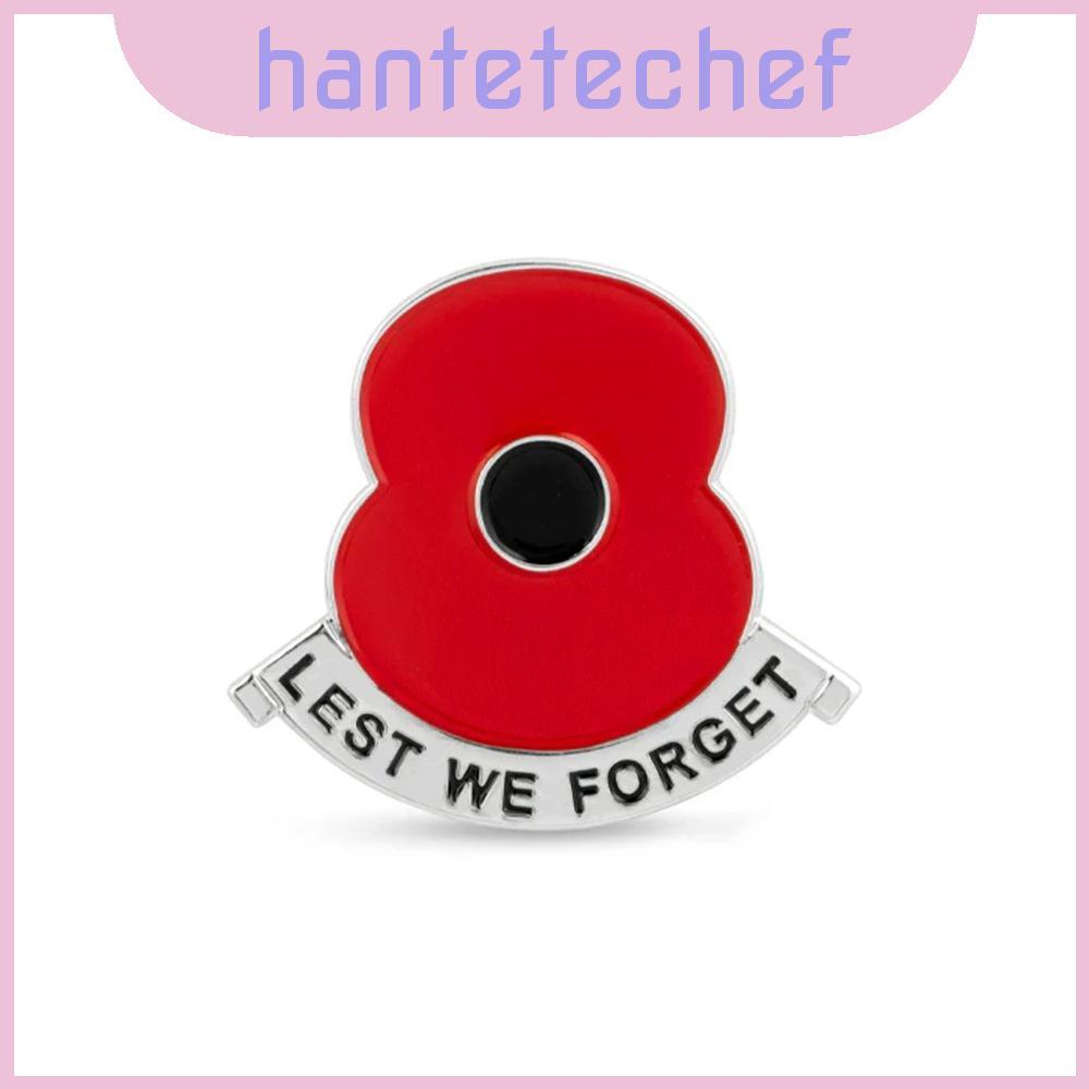 Lest ลืมเรา Anzac เข็มกลัดดอกไม้โลหะผสมElectroplated สําหรับ Remembrance ใช้และ Unisex