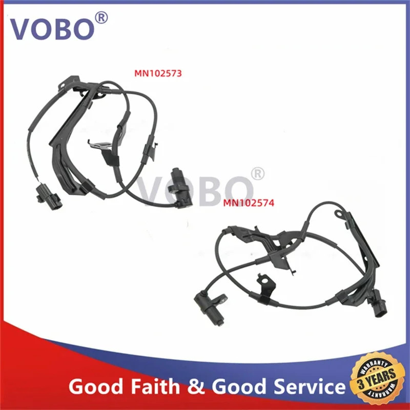 2Pcs New Front Left & Right ABS Sensor MN102573 MN102574 for Mitsubishi Triton L200 Pajero Montero