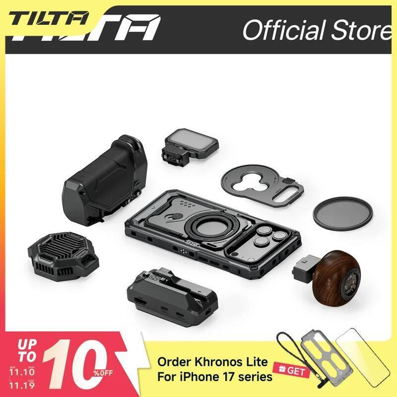 TILTA Khronos เครื่องประดับ iPhone 17 Pro/Pro Max Cage ระบบนิเวศเครื่องประดับ Mobile Video solutions