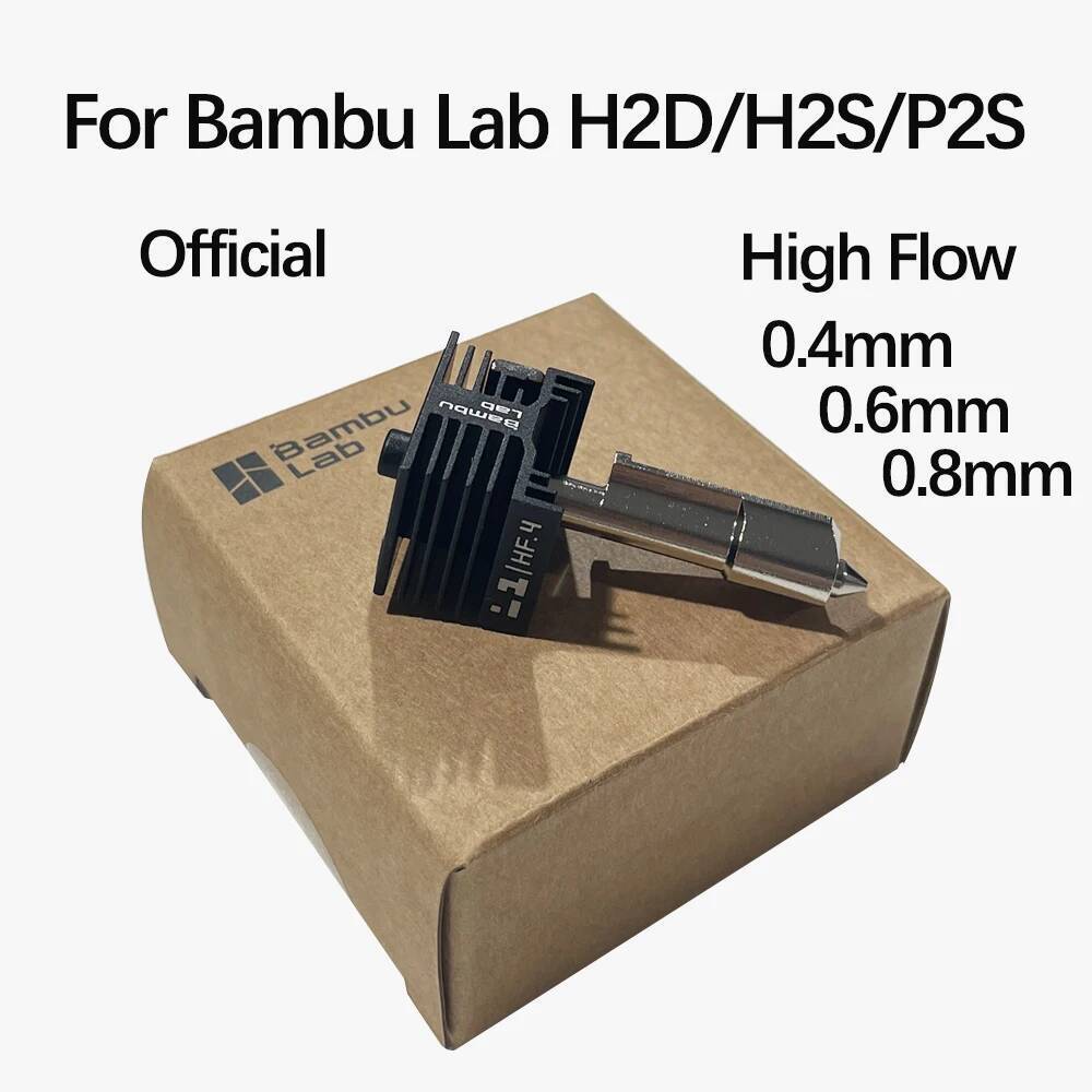 ของแท้Bambu Lab Hotendพร้อมหัวฉีดHigh Flow 0.4 Original - สําหรับBambu Lab H2D Hotend /P2S H2S Hot E