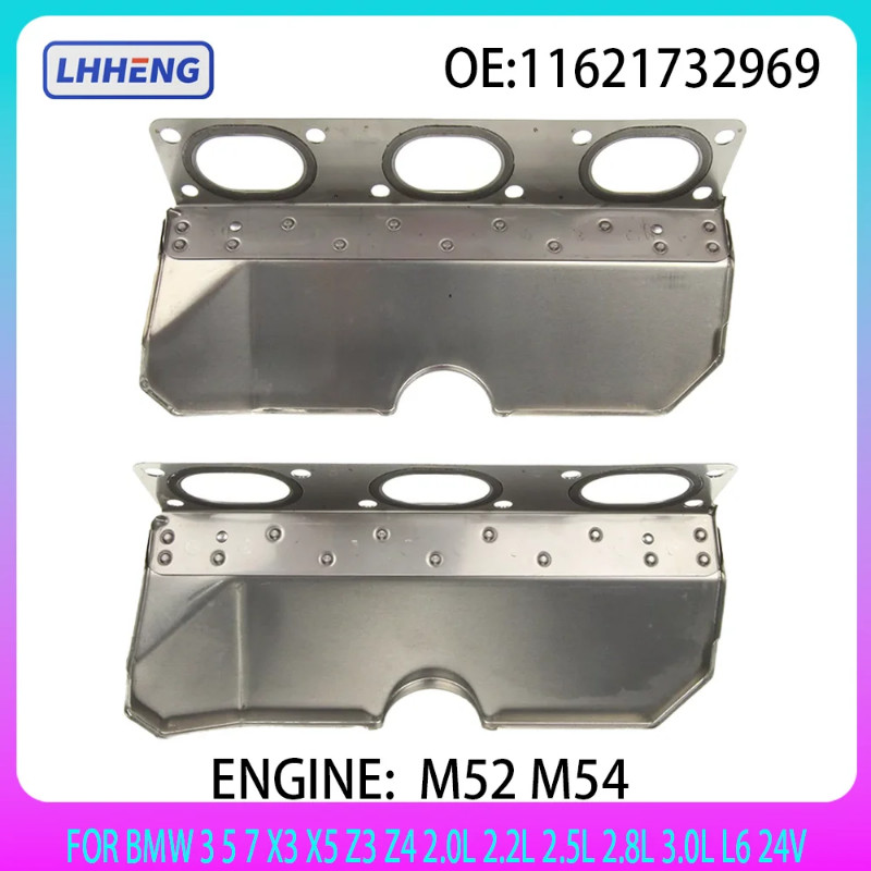 Exhaust mainfold gasket Set For BMW 3 5 7 X3 X5 Z3 Z4 2.0L 2.2L 2.5L 2.8L 3.0L L6 24V 1996-2010 M52