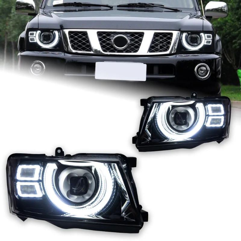 AKD Car Styling Head Lamp for Nissan Patrol Y61 LED Headlight 2005-2022 Headlights Y61 DRL Turn Sig