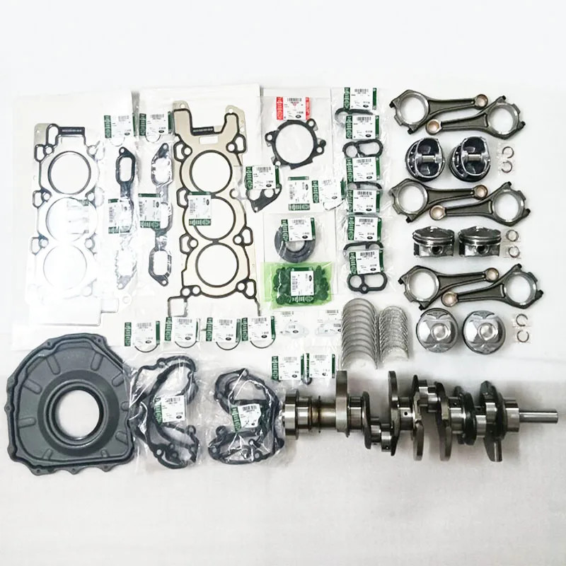 60DX23AA AJ126 Forged Steel Crankshaft Engine Rebuild Kit for Jaguar XF XJ Land Rover Discovery LR4
