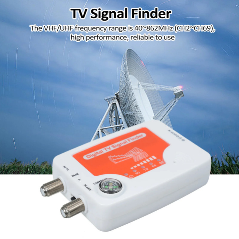 Digital TV Signal Finder Digital Aerial Terrestrial TV Antenna Signal Strength Meter Detector Recei