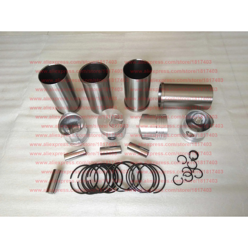 Yangdong Y480G-04005 Piston + Y480G-01003 Cylinder Sleeve + Y480G-040011 Piston Ring, Y480T / Y480G