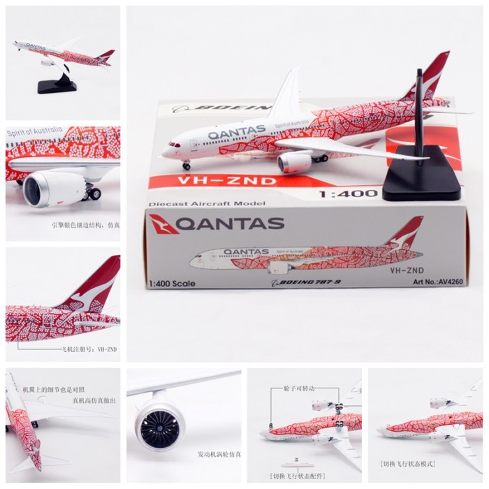 Aviation AV4260 Australian Airlines Boeing B787-9 VH-ZND Alloy Guest Aircraft รุ่น 1/400