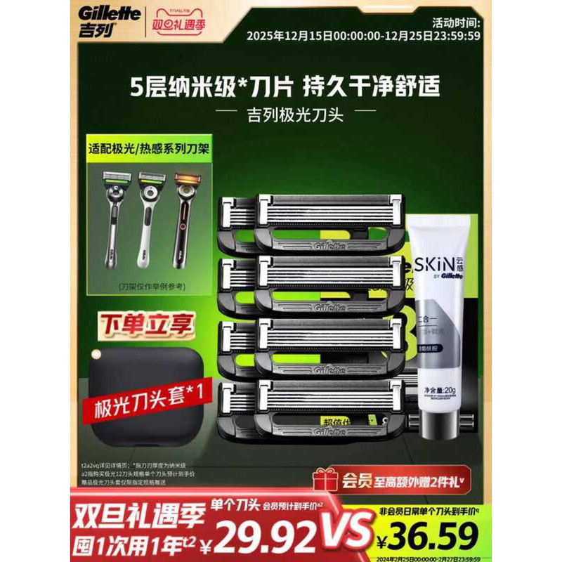 Gillette Aurora Razor Replacement Blade Razor Manual Razor Blade Razor Manual Razor