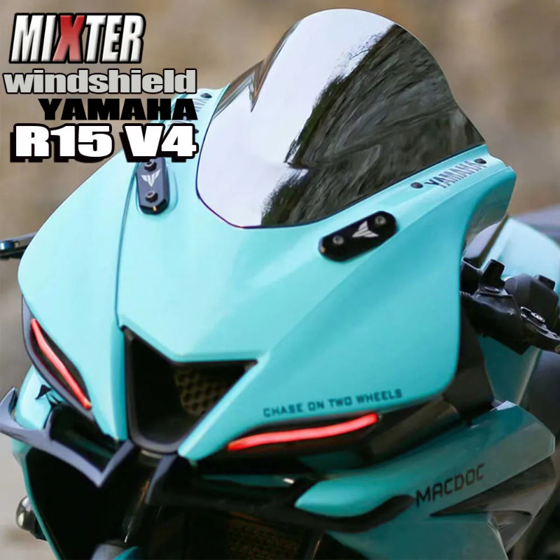 Fits For YAMAHA YZF R15 V4.0 2021-2025 YZF-R15 V4 YZF-R125 2024 Motorcycle Sport Racing Windshield