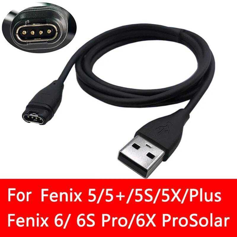 C USB Smartwatch Charging Cable For Garmin Fenix 5/5S/5X Plus 6/6S/6X Pro Garmin Active Forerunner