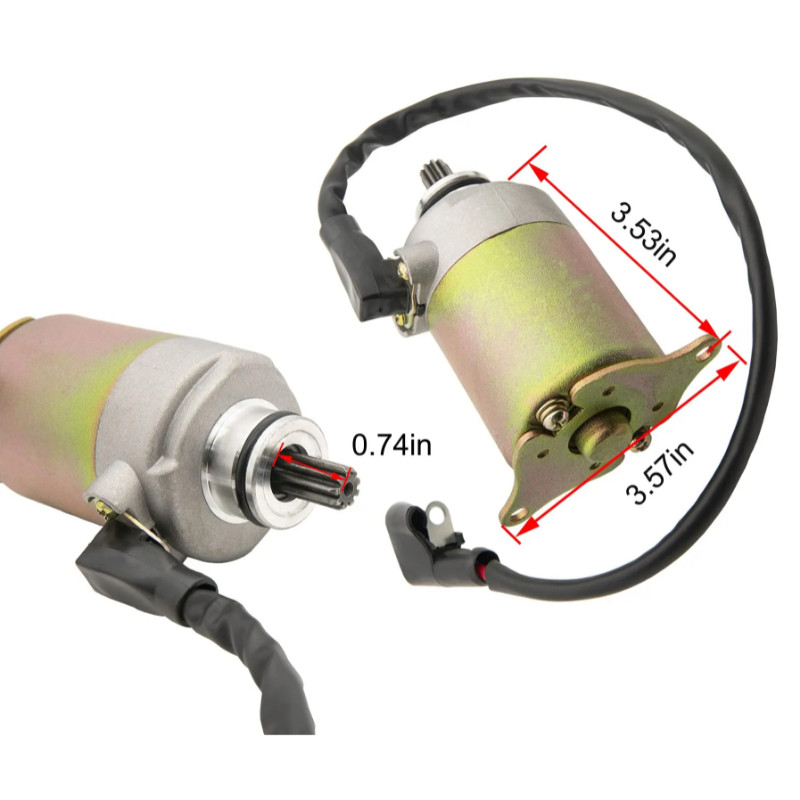 9teeth GY6 Starter for GY6 4-Stroke Engine 150cc 125cc 50cc 200cc 250cc Compatible with 4 Wheelers