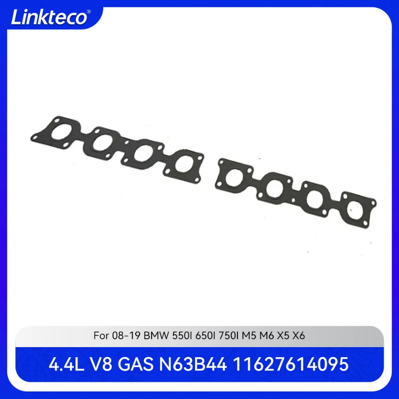 Engine part L&R Exhaust Manifold Gasket set Fit 4.4 L V8 GAS N63B44 For 08-19 4.4L BMW 550I 650I 75