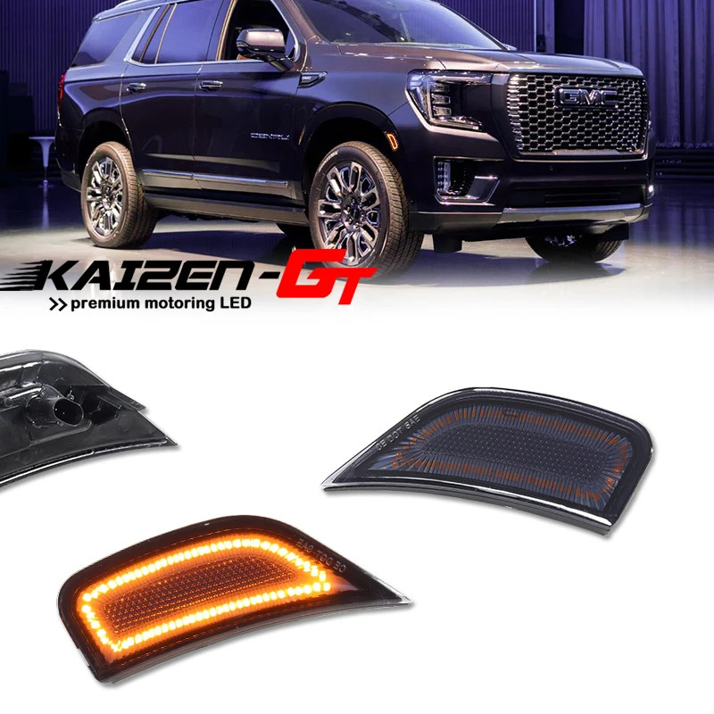 Amber / White LED Front Side Marker Lights For GMC Yukon XL/Yukon Denali,For Chevrolet Tahoe/Suburb