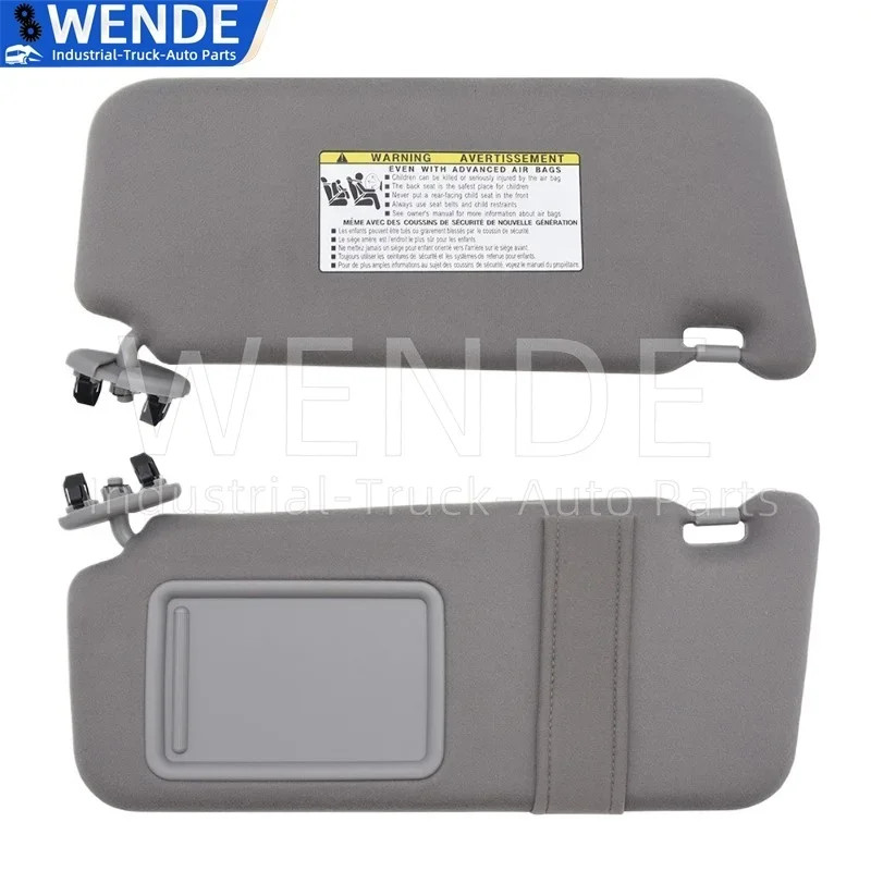 1/2PCS OEM 74310-06750-E0 74320-06780-B0 Gray/Beige Left / Right Side Car Sun Visor W/O SunRoof For