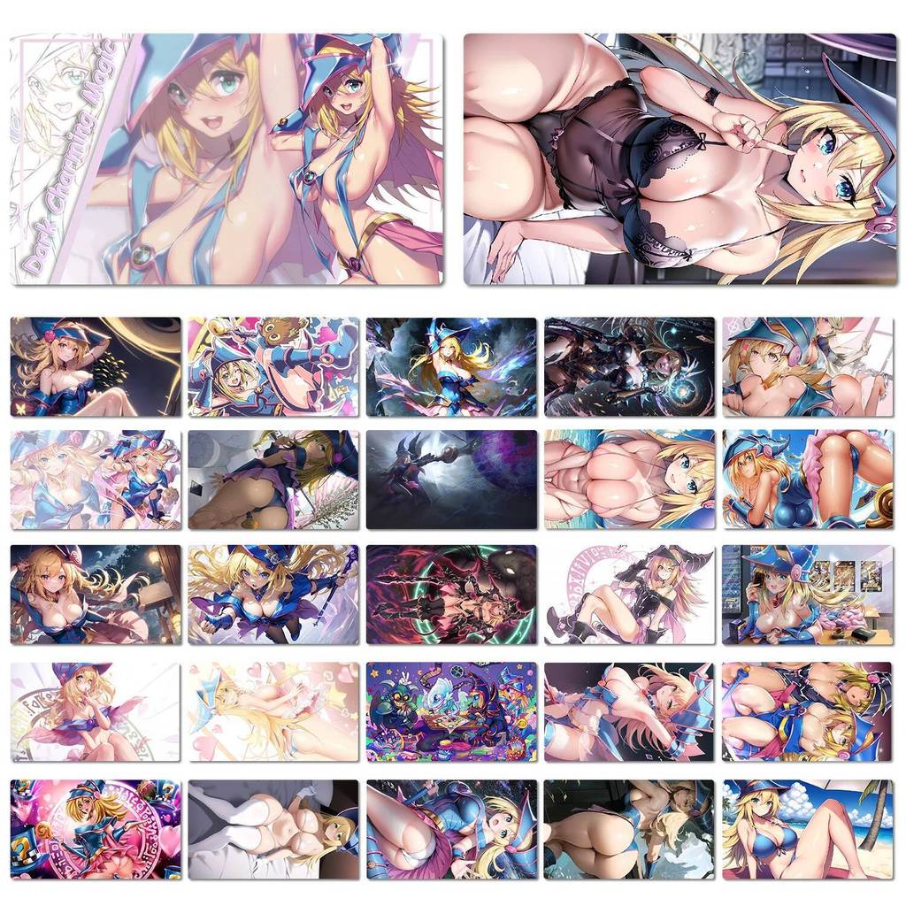 YuGiOh Dark Magician Girl TCG Mat CCG Playmat Board Game Mat Trading Card Game Mat Rubber Mouse Pad 