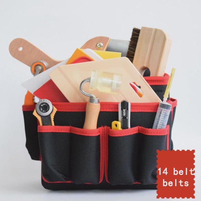 Professional Wallpaper Tools Bag Press Wheel Brush Cut-Off Knife Scraper Complete Set Wall Cloth Co