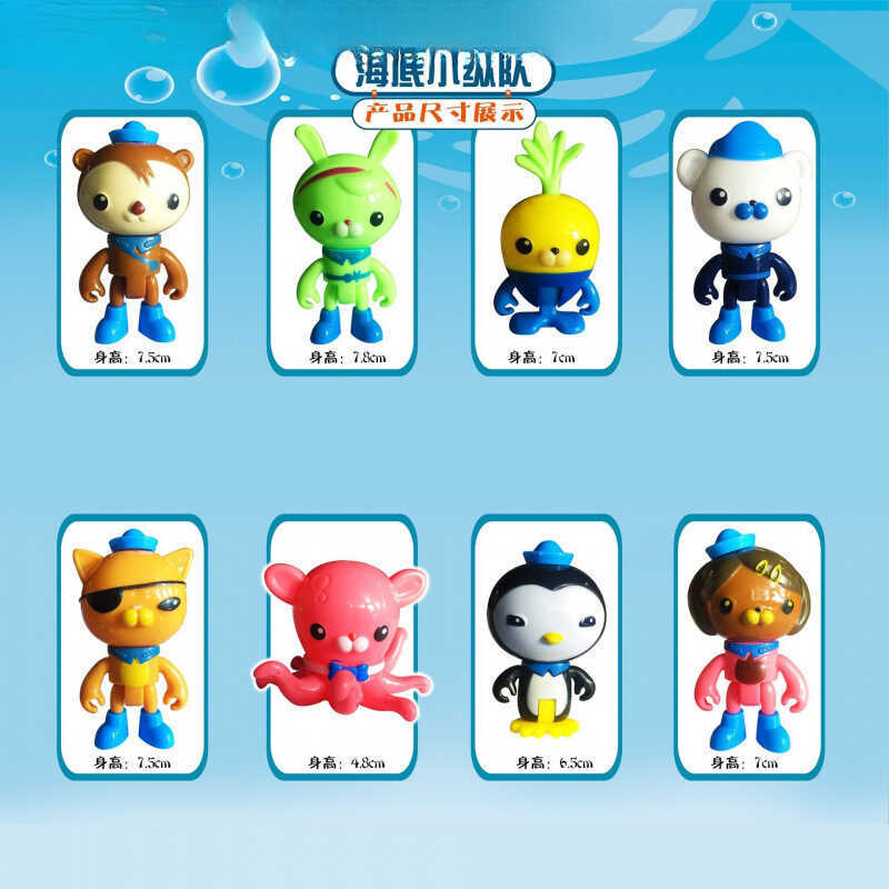 Undersea คอลัมน์ขนาดเล็กวันเกิดการ์ดอุปกรณ์เบเกอรี่ Scenario Party เด็กเค้กตกแต่งเครื่องประดับหลอดไม