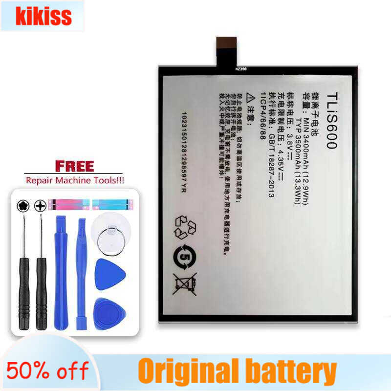 3500mAh High-Efficiency TliS600 Metal Version Mobile Phone Battery For Tcl 3N I718M M2U M2L M2M
