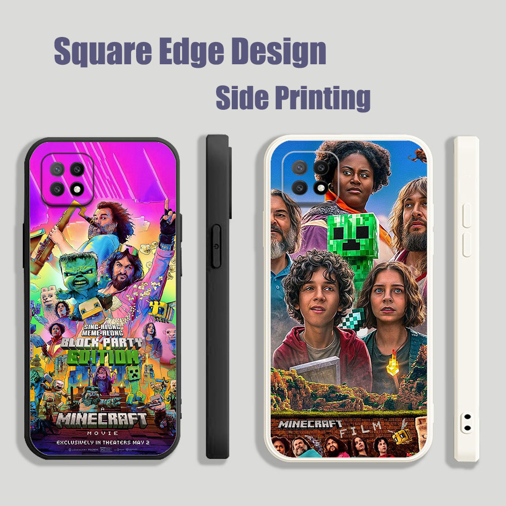 ปลอกสําหรับ OPPO A8 A31 A1K F9 Pro A52 A72 A92 A59 F1S A7X A71 ภาพยนตร์ Minecraft My World BOX07 เคส