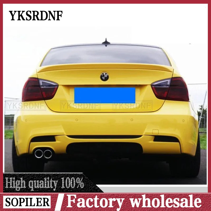 YKSRDNF For BMW E90 Spoiler ABS Spoiler For BMW E90 M3 320i 320li 325li 328i with color Spoilers Fo