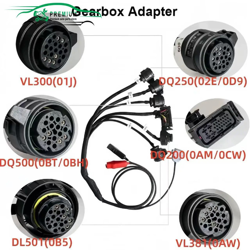 VL381 VL300 Gearbox Adapter fit For VAG Audi DQ250 DQ200  DQ500 DL501 R/W w/ KTMFlash 0AM TCU ECU P