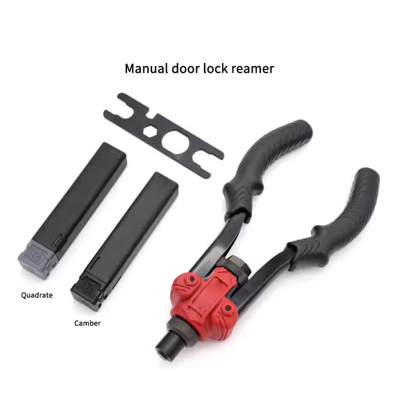 Multifunctional Manual Drilling Ram Gun Pull Riveting/Nut/Reaming 3-In-1 Door Lock Installation Aid