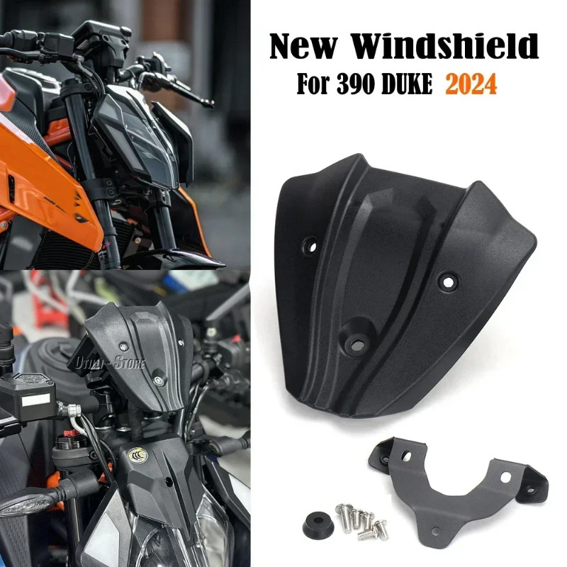 Windshield For 390 Duke 390Duke DUKE390 390 duke 2024 Motorcycle Windscreen Wind Deflector Sport Sc