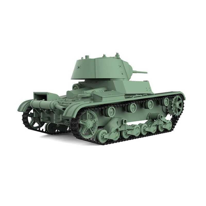 C Military Model Kit Soviet T-26 13 Light Tank Ss5 1/32 1/35 1/48 1/56 1/72 1/87