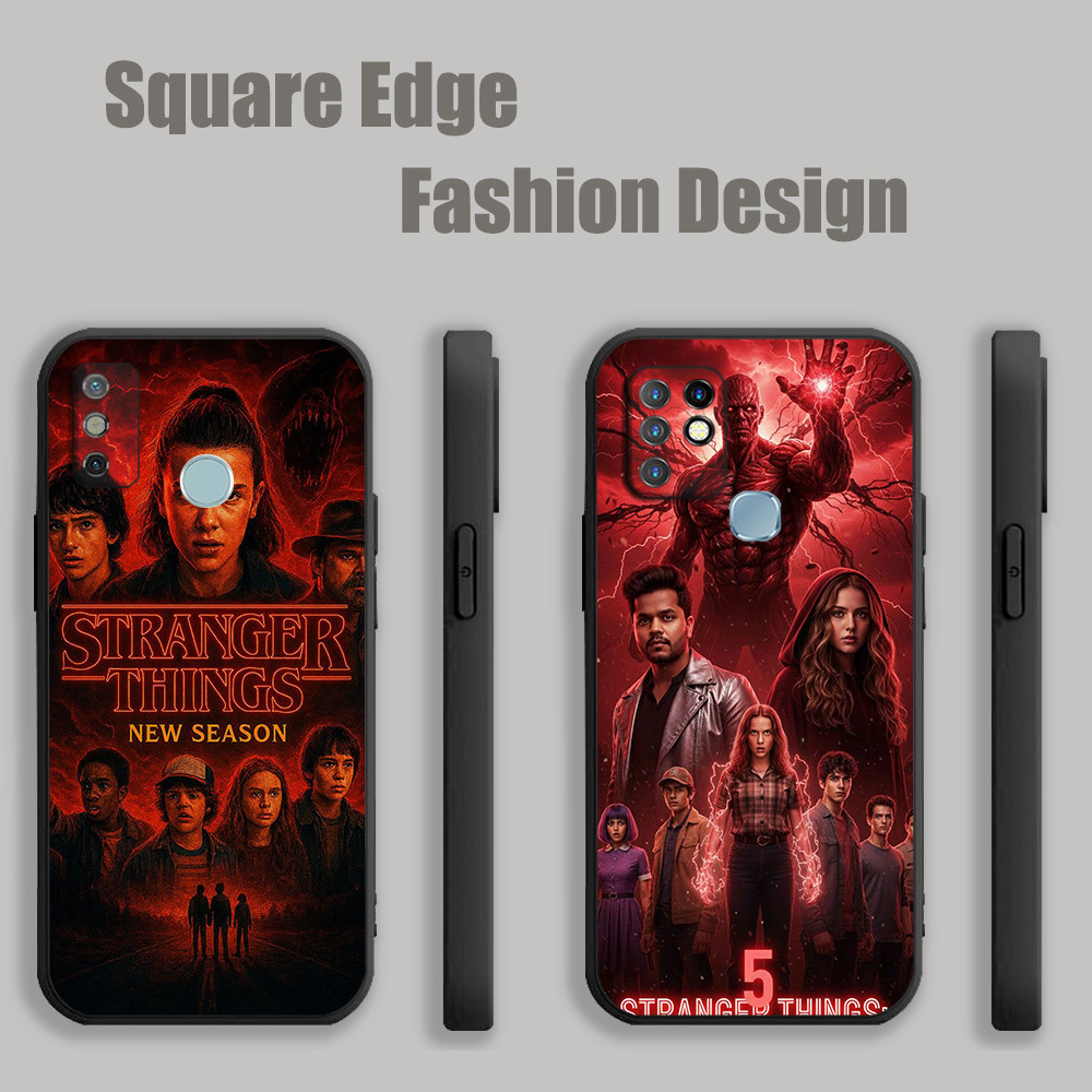 เคสสําหรับ Vivo Y72 V23e V23 S12 Y35 V25e V27e คนแปลกหน้าฤดูกาล 5 DJC02 เคสโทรศัพท์ขอบสี่เหลี่ยม