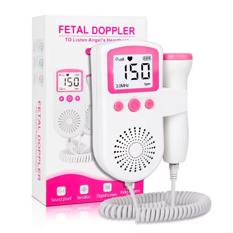 ABX 2.5MHz Ultrasound Doppler Fetal Portable Baby Monitor Pregnancy Women Heart Rate Monitor No Rad