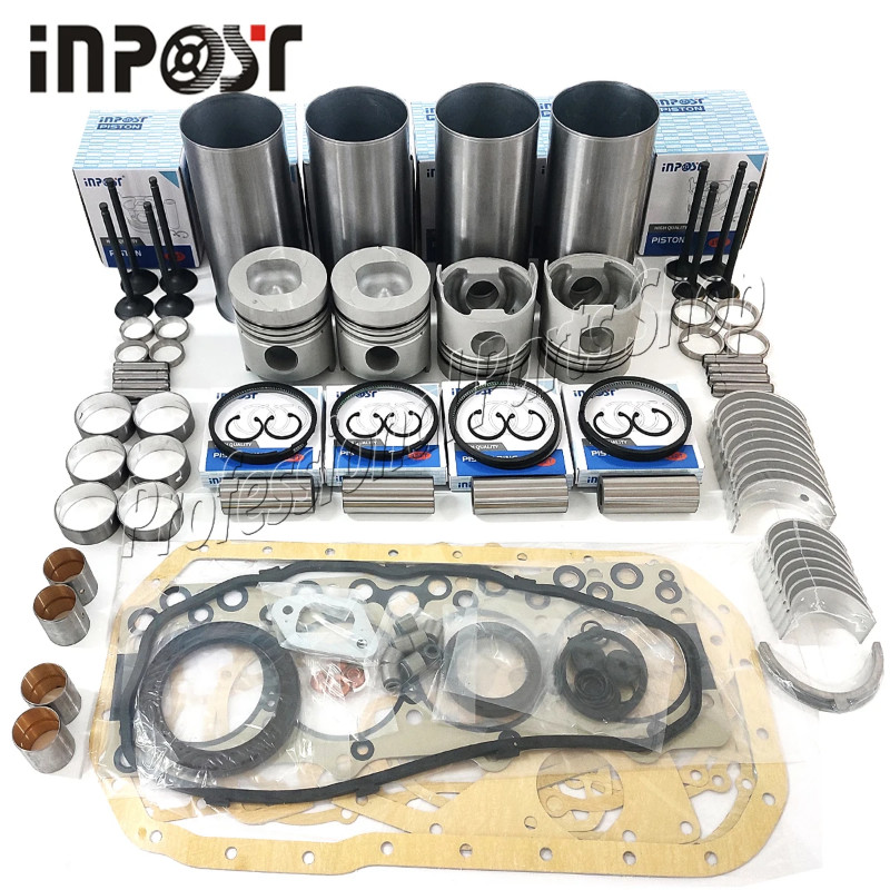 4BD1 Overhaul Rebuild Kit for Isuzu 4BD1T 3.9L Hitachi Excavator ISUZU NPR NQR Liner Bearing Gasket